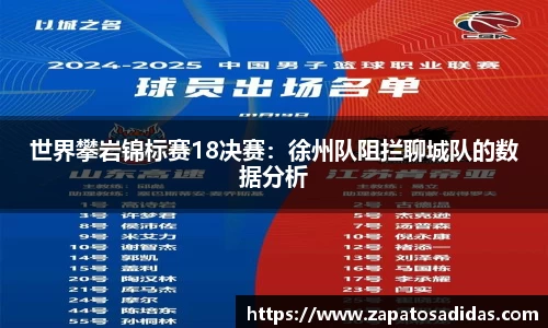 世界攀岩锦标赛18决赛：徐州队阻拦聊城队的数据分析